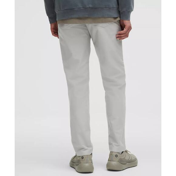 Lululemon Men's Seal Gray ABC Classic-Fit 5 Pocket Utilitech Pants Size 34 - Picture 3 of 11